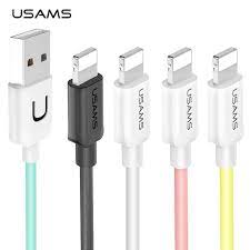 Usb Cable For Iphone Xr Usams Ios 2a Fast Charging Cable For Iphone Xs X 8 7 6 5 Ipad Data Sync Usb Charger For Lighti Iphone Cable Iphone Charger Phone Cables