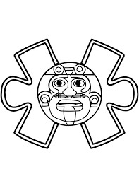 Mayan calendar face outline google search tatuagem inca tatuagem mandala geométrica. Aztec Calendar Stone Coloring Page Free Printable Coloring Pages For Kids
