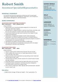 Find out what a business relationship manager does and the skills you need to do the job. Investment Specialist Resume Samples Qwikresume