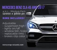Mercedes Benz Cla 45 Amg 2017 All Sides Car Mockup Template Psd In 2020 Mercedes Benz Cla 45 Amg Benz