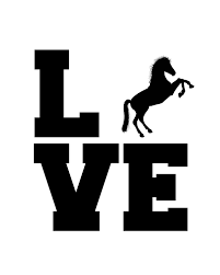 Printable Black And White Art 8x10 Love Horses Black And White Artwork White Art Black And White