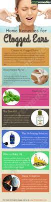 If You Are Thinking What To Do For Your Clogged Ears Then Rely On Some Home Remedies To Treat Your Clogged E Clogged Ears Natural Home Remedies Home Remedies