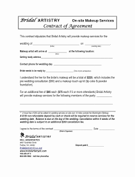 Wedding Hair And Makeup Contract Template Elegant 5 Wedding Hair Contract Template Tetip Contract Template Wedding Contract Makeup Services