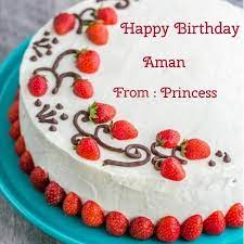 Strawberry Surprise Birthday Cake With Your Name Creative Birthday Cakes Online Birthday Cake Cake Name