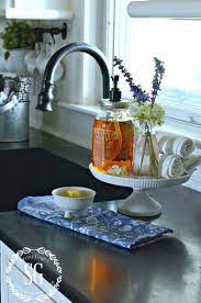 12 Best Kitchen Countertop Ideas To Be Well Organized Craftsonfire Cake Stand Kitchen Sink Clutter Free Kitchen Counter Decor