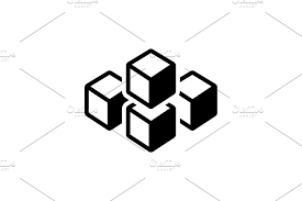 Cube Graphic Of Squares Icon Icons Creative Market Creative Market Graphic Icon