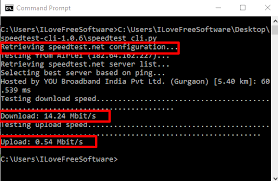 You can do this in a web browser, or download the app . How To Test Internet Speed From Command Prompt