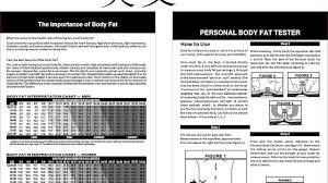Body Fat Caliper Chart Body Choices
