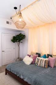 However, some canopies require the use of large screws that leave permanent damage in your ceiling. Romantic Diy Bed Canopies On A Budget The Budget Decorator