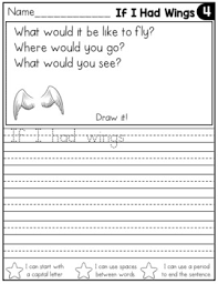 free april writing prompts for kindergarten to second grade by the kinder kids