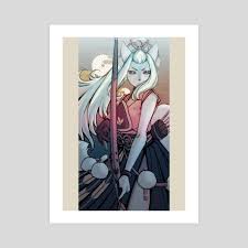 See more ideas about art, wolf art, anime wolf. White Wolf An Art Print By Tenseki Inprnt