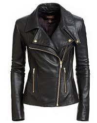 Love The Thick Collar And Zipper Details Leather Jacket More Details Http Sharonf Womens Black Leather Jacket Leather Jackets Women Leather Jacket Style
