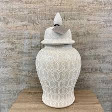 Maybe you would like to learn more about one of these? Westminster Large White Patterned Ginger Jar Vases Ginger Jars From Cp Lighting Interiors Uk