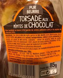 Torsade Aux Pepites De Chocolat Boulanger 85 G