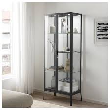 Milsbo Glass Door Cabinet Anthracite 28 3 4x68 7 8 Ikea Glass Cabinet Doors Bathroom Storage Cabinet Glass Cabinet