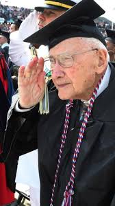 WWII vet who got degree delayed by nearly 7 decades has died