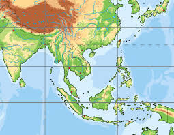 East asia territorial waters eez baselines map. South East Asia Physical Mapblank Map Quiz Game