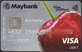 After numerous complaints from users, maybank's visa debit card can finally be linked to paypal. Malaysia Maybank Visa Platinum Debit Paywave 2013