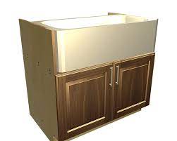 This is how the cabinet looks with the frame removed. 2 Door Farm Sink Base Cabinet