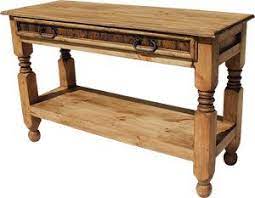 Rustic Pine Collection Lyon Console Table Con09 Rustic Console Tables Rustic Pine Furniture Mexican Furniture