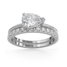 Enter for free at www.fingerhutsweepszone.com. 2 35 Ct Moissanite East West Marquise Round Diamond Ring Set 14k Overstock 32511162