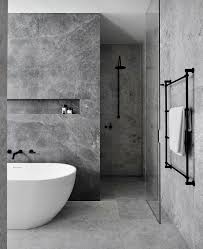 Gray, white, pewter, and black work together in this gorgeous bathroom by shed brand studios. Pin By Asa Ericson On Salle De Bain Grey Bathrooms Designs Hotel Bathroom Design Bathroom Interior