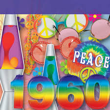 60's hippie theme party foil swirl decorations, 60s groovy party retro flower cutouts peace sign hanging swirls ceiling decorations for 60s hippie theme groovy party woodstock party supplies, 30 count. 60s Theme Party Decorations