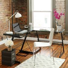 Tempered glass computer table with shelves into 3 tiers high. Walker Edison 3 Piece Imperial Desk Black W Clear Glass D51z29