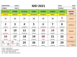 Kalender Nasional Tahun 2021 Lengkap Dengan Tanggalan Jawa Dan Islam Kalender Tanggal Pemerintah