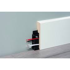mdf kabel plint 19x80 mm recht incl kabelgoot plinten kabelgoot huis ideeen