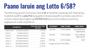 Get here the complete 6/55 lotto result history and summary. Lotto Result April 26 2020 6 58 6 49 Pcso Official Results