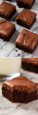 Fudge Brownies With Cream Cheese Frosting Recette Recette Brownies Gateaux Et Desserts Recette Entremet