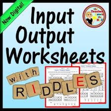 Write an equation for the function. Input Output Tables Worksheet Teachers Pay Teachers
