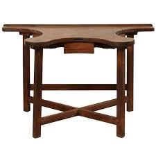 French 19th Century Jeweler S Work Bench Table With Beautiful And Shapely Top Bench Table Jewellers Bench Workbench