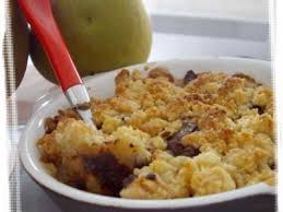 Crumble Poire Chocolat De C Lignac Recette Ptitchef Crumble Poire Chocolat Poire Au Chocolat Crumble Poires