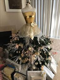 Christmas ornaments, baubles, christmas bulbs or christmas bubbles are decoration items, usually to decorate christmas trees. People Are Upcycling Mannequins Into Gorgeous Christmas Tree Gowns Dress Form Christmas Tree Christmas Tree Dress Mannequin Christmas Tree