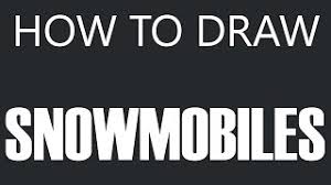 Wanna have your car professionally drawn? How To Draw A Snowmobile Snow Vehicle Drawing Youtube