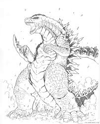 Printable godzilla coloring pages are a. Godzilla Coloring Pages For Kids Coloring4free Coloring4free Com