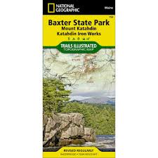 Baxter State Park Mount Katahdin Katahdin Iron Works Trail Map 754