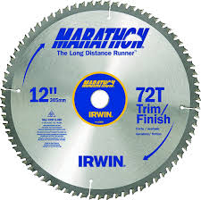 The replacement blades can also be quite pricey. Irwin 14082 Marathon 12 Inch 60 Tooth Circular Saw Blade 024721140821 2