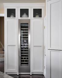 Kitchen Wine Fridg Kitchen Wine Fridge Custom Kitchens White Contemporary Kitchen