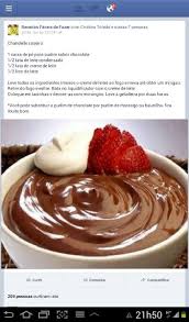 Chandelle Caseiro Danette Caseiro Receitas Mousse De Chocolate Receita