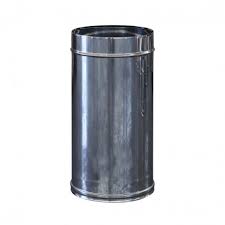 ■ con rivestimento senotherm resistente al calore. Tubo Monoparete In Acciaio Inox Aisi 304 Da 500 Mm Per Canna Fumaria