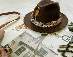 Wool Hat Brown Felt Hat Vintage Style Fedora Hat Womens Hat Etsy Cowboy Hats Brown Hats Hats Vintage