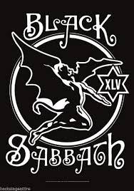 Black Sabbath Xlv Anniversary Logo Official Cloth Textile Fabric Poster Flag Tapestry Wall Banner Fr Black Sabbath Rock Band Posters Metal Band Logos