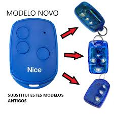 TRANSMISSOR 3 TECLAS AZUL MODELO NICE 3TB 433MHZ ROLLING CODE – Empório dos  Controles