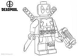 Lego Deadpool Coloring Pages Lego Deadpool Lego Coloring Pages Marvel Coloring