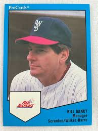 1989 Scranton-Wilkes Barre-ProCards Minor League Baseball Card-Bill Dancy