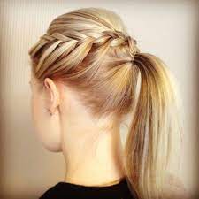 Ponytail Frenchbraid Plait Braid Blond Blonde Backcomb Monday Good Week Hair Styles Braided Ponytail Hairstyles Hair