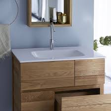 Meuble Salle De Bain En Bois De Chene Et Ceramique 80 Easy Chene Tikamoon La Redoute Meuble Salle De Bain Meuble Salle De Bain Une Vasque Idee Salle De Bain